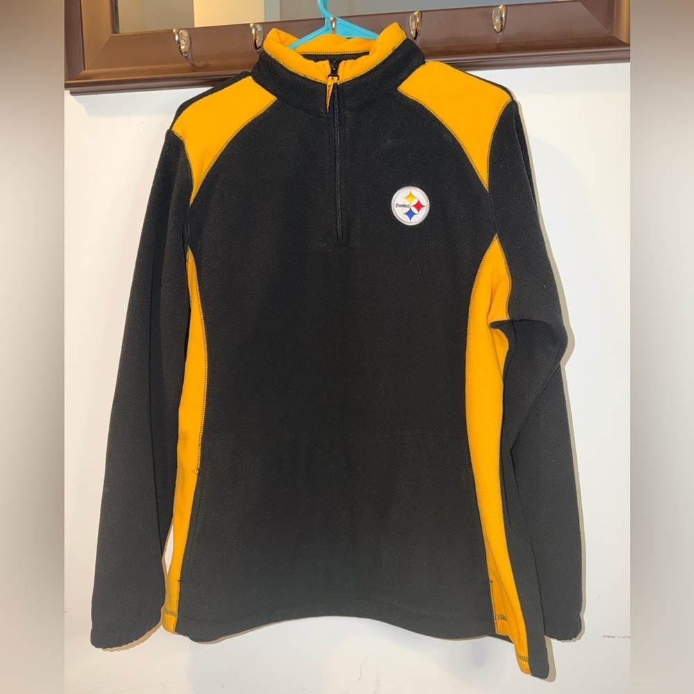 Pittsburgh Steelers 1/4 zip fleece pullover Size XL